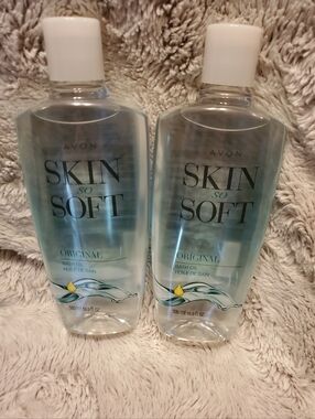 Avon Lot of 2 Skin So Soft Original Bath Oil w/Jojoba,16.9 oz~New Sealed